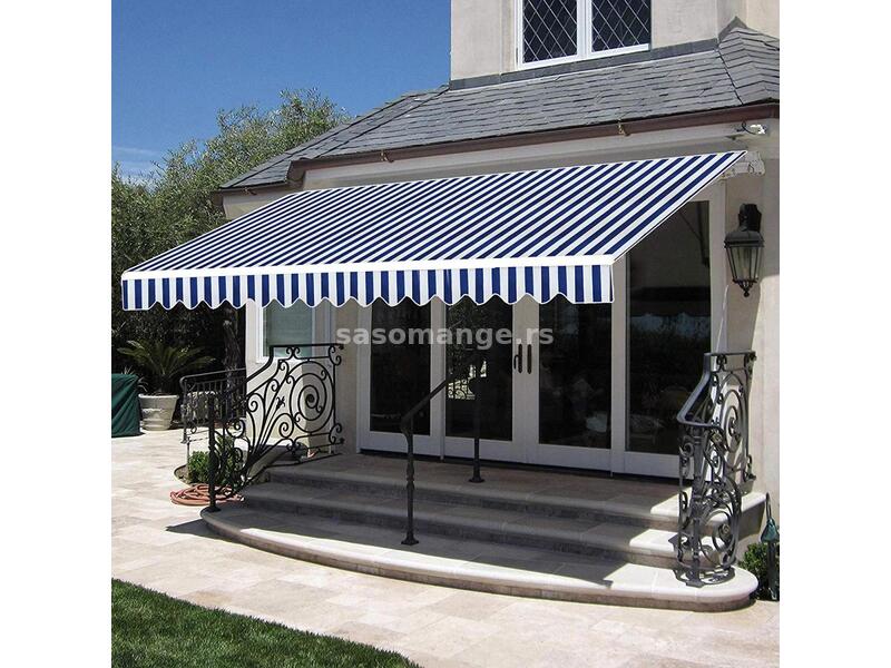 Tenda za terase 3x2 Tarrington - plavo bela