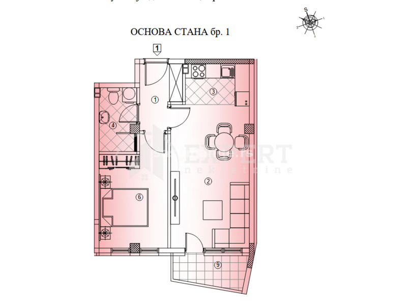 Novogradnja na Crvenom pevcu, 1.5, 49 m2, povrat PDV-a