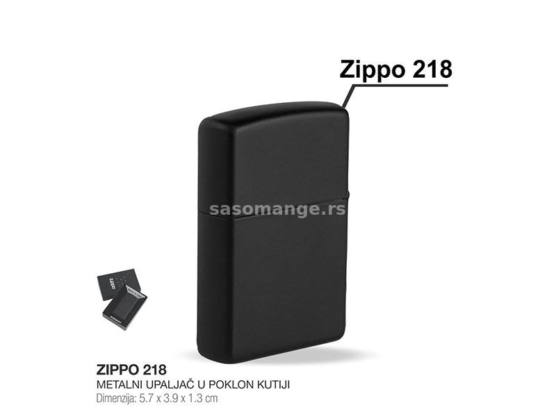 Zippo matte black - 218