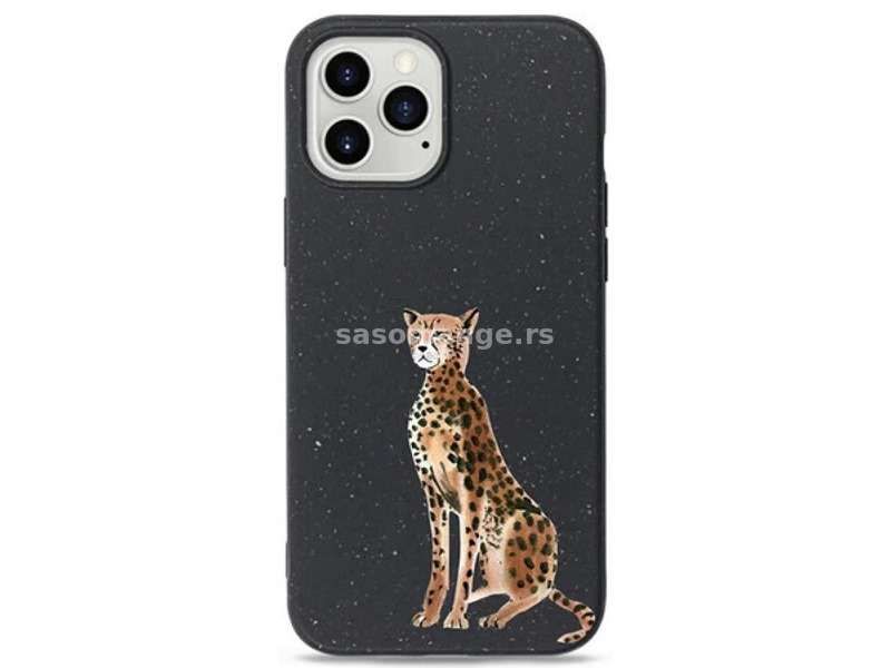 Biol^ailag lebomlC(one case iPhone 12 dark green - cheetah