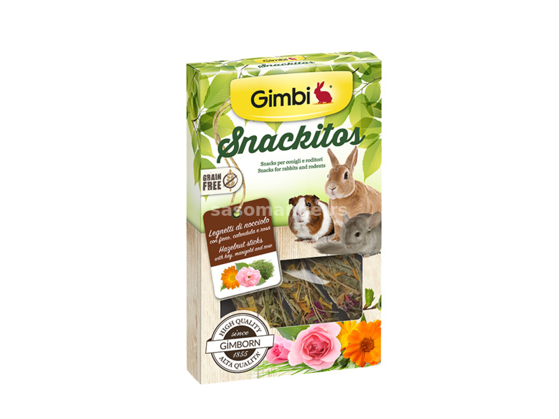 GIMBI SNACKITOS POSLASTICA LESNIK ZA KUNICE I GLODARE 45 g