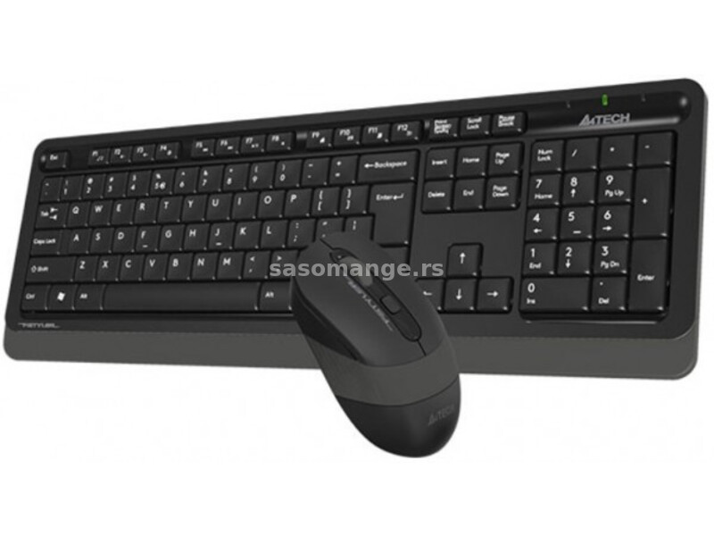 A4-FG1010 A4Tech Fstyler Bezicna tastatura YU-LAYOUT + bezicni mis USB, Grey