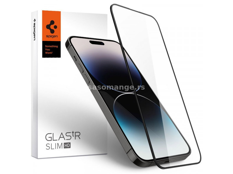 Zastitno staklo Spigen GLAS.tR slim HD za iPhone 15 crno