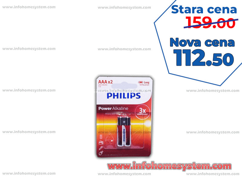 BATERIJA 1/2 AAA LR03 PHILIPS