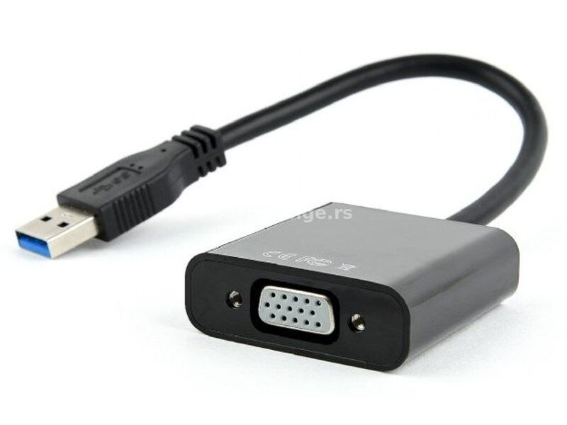 AB-U3M-VGAF-01 * Gembird USB3 to VGA video adapter, black, blister (895)