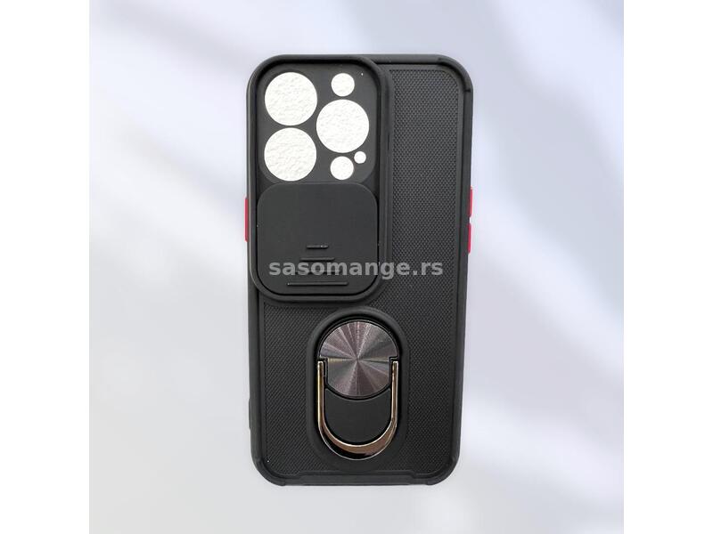 Maska Defender Ring &amp; Camera protection za iPhone 13 pro crna