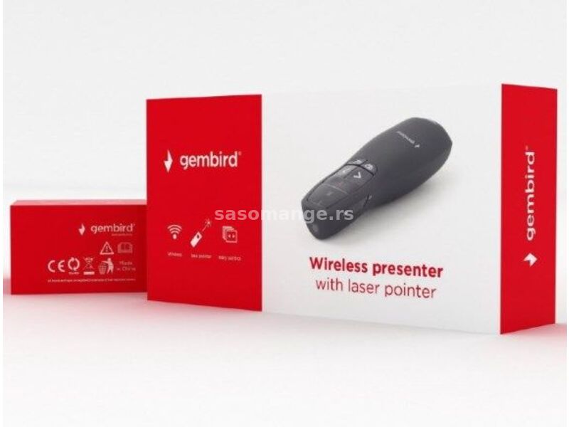 WP-L-02 Gembird Wireless prezenter, laser pointer
