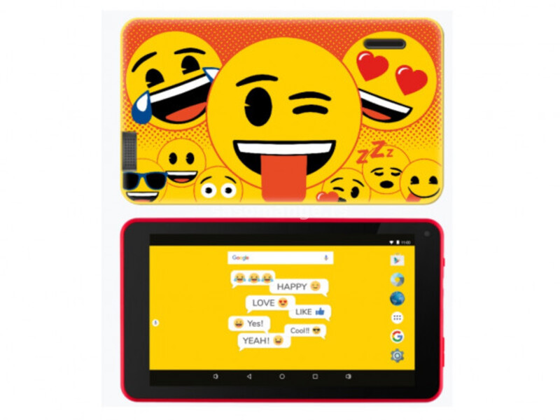 eSTAR Themed Tablet Emoji 7399 7" ARM A7 QC 1.3GHz2GB16GB0.3MPWiFiAndroid 9Emoji Futrola