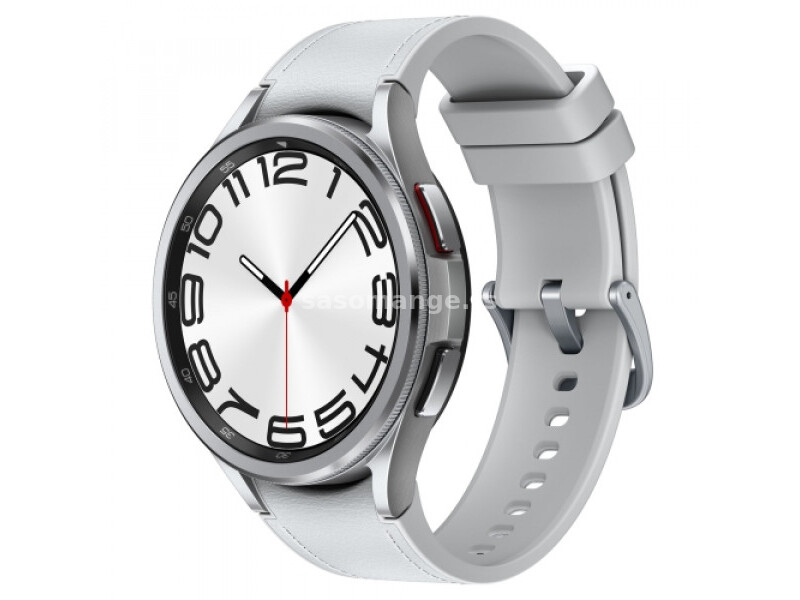 SAMSUNG Watch 6 47mm BT SILVER (čelik/eko-koža)