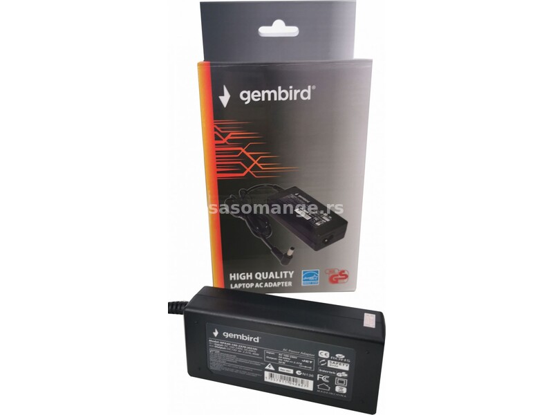 NPA90-195-4620 (DE10) **Gembird punjac za laptop 90W-19.5V-4.62A, 7.4x5.0mm black PIN (1065)