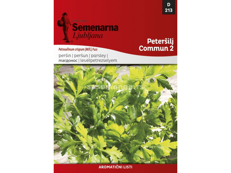 Seme za Peršun - lisnati domaći - 10 kesica Petroselinum crispum (Mill) Nym. Semenarna 213