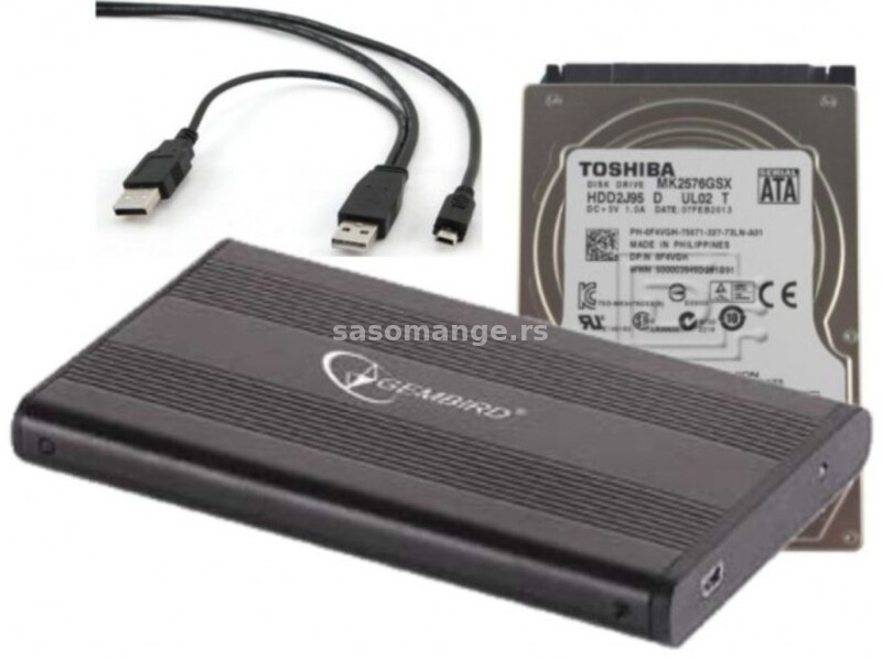 x-HDD 2.5 + USB 2.0 SATA eksterno kuciste * 320GB MK3276GSX TOSHIBA (1290)