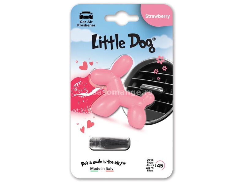 Mirisna figurica LITTLE DOG - Strawberry