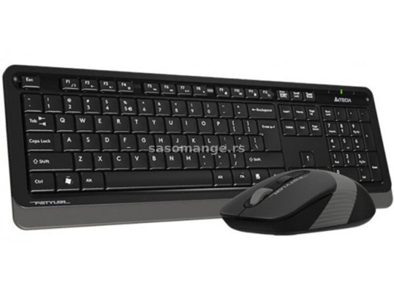 A4-FG1010 A4Tech Fstyler Bezicna tastatura YU-LAYOUT + bezicni mis USB, Grey