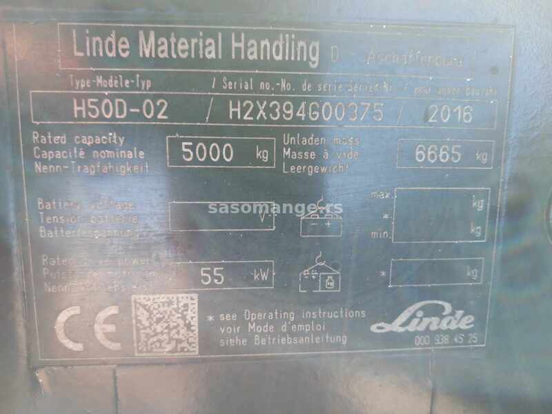 LINDE H50D - 2016