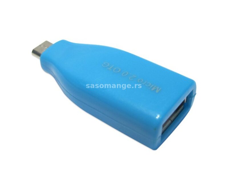 Adapter OTG micro USB Plavi