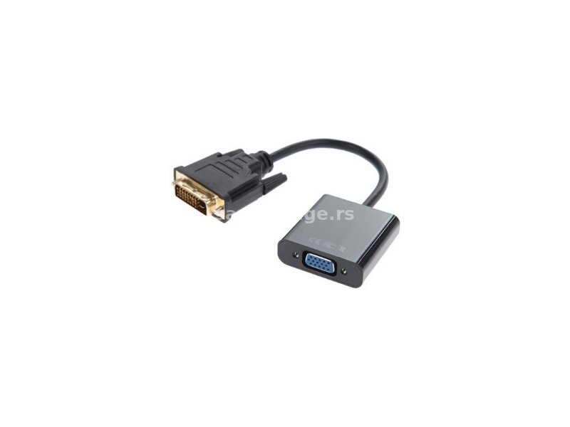 FAST ASIA Adapter DVI-D (M) - VGA (F) crni