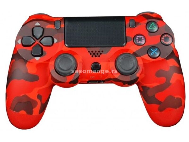 GEMBIRD JPD-Wireless-Thrillershock PC/PS4 CAMO RED Bezicni gamepad sa dvostrukom vibracijom