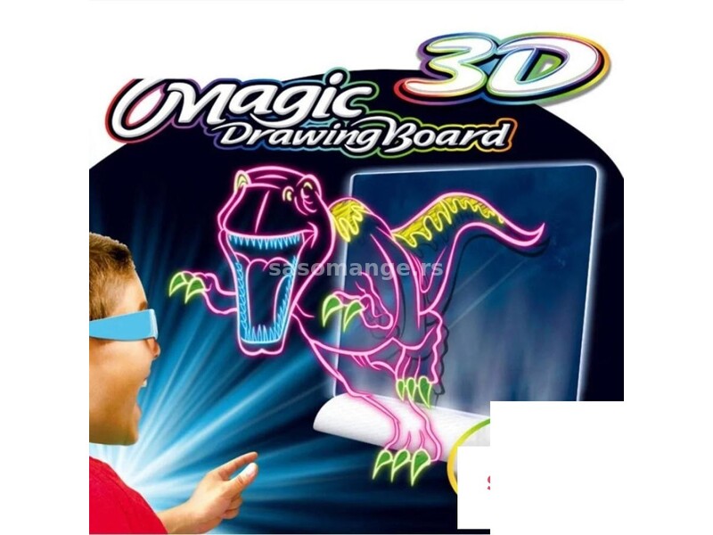 3D Magicni crtez-Magicna tabla + 3D naocare - 3D Magicni crtez-Magicna tabla + 3D naocare