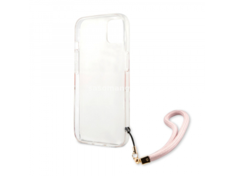3G Guess Marble Strap (GUHCP13MKMABPI) roze zaštitna maska za iPhone 13 6.1