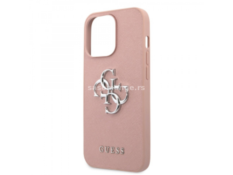 3G Guess Saffiano Big(GUHCP13MSA4GSPI) roze zaštitna maska za iPhone 13 6.1