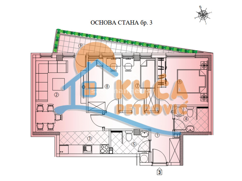 Novogradnja na Crvenom pevcu, 3.5, 73 m2, povrat PDV-a