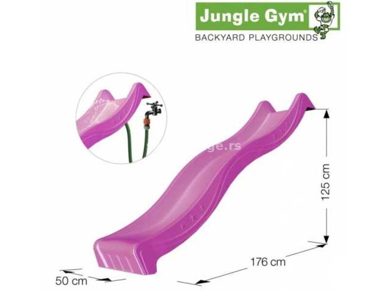Vodeni Tobogan Spust 2.2 m - Jungle Gym Sa TUV Sertifikatom Pink
