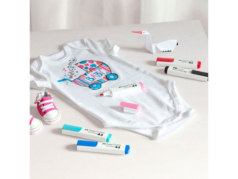 FABER CASTELL Flomaster marker za tekstil baby-party 1/5 159530