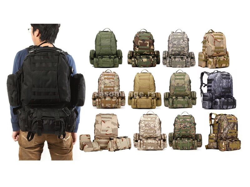 Ranac Vojni 50L Tactical Military Backpack