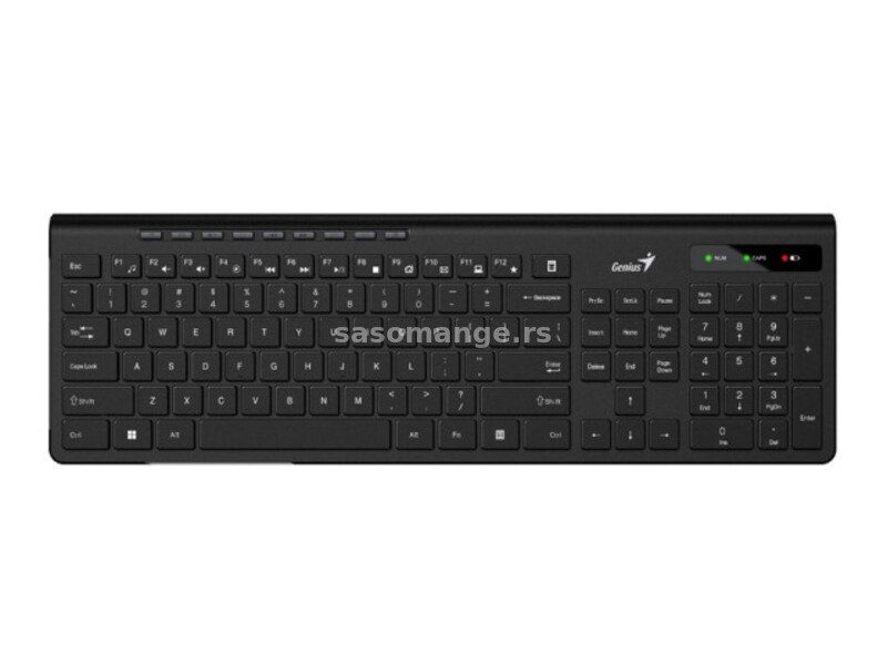 GENIUS SlimStar 7230 USB US crna tastatura