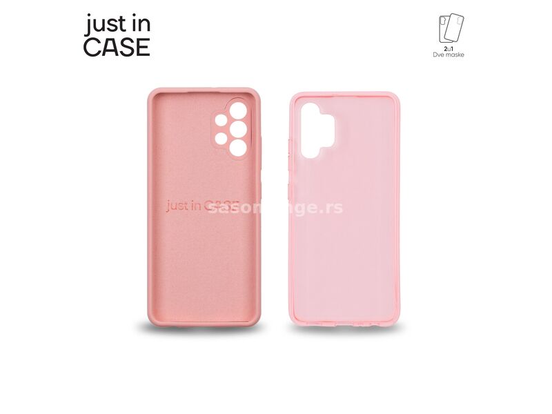 JUST IN CASE Maska 2u1 Extra case MIX paket PINK za A32