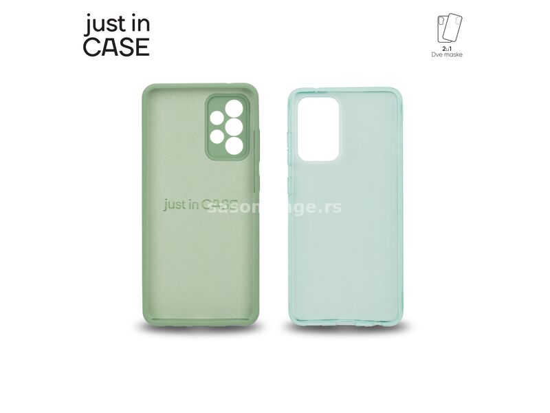 JUST IN CASE 2u1 Extra case MIX paket zeleni za A52S 5G