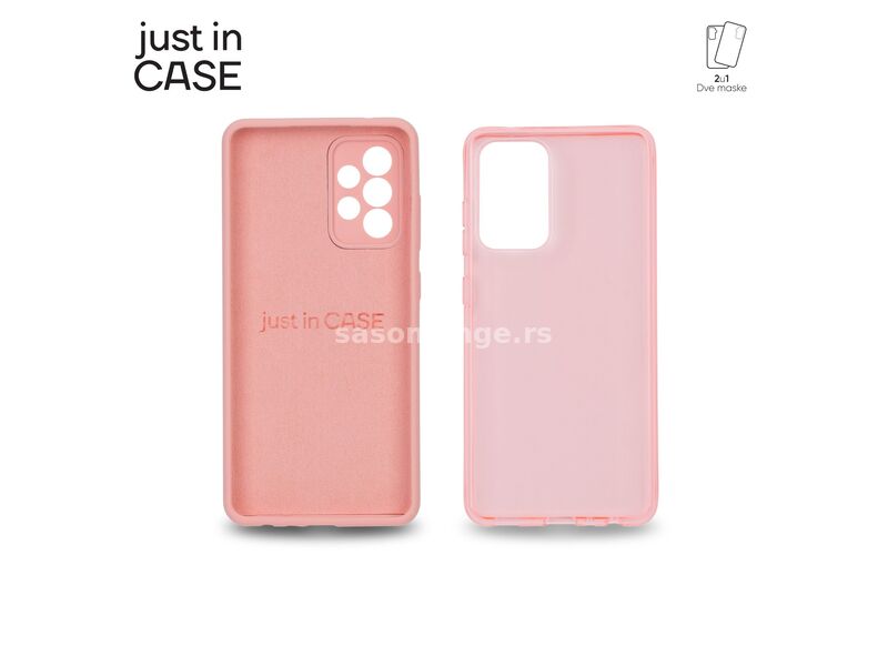 JUST IN CASE 2u1 Extra case MIX paket pink za A52S 5G