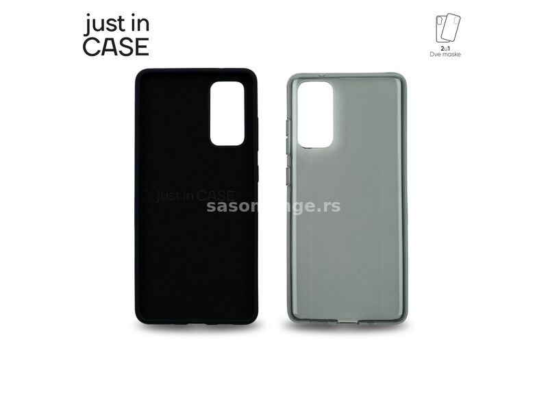 JUST IN CASE Maska 2u1 Extra case MIX za Samsung S20FE/ crna