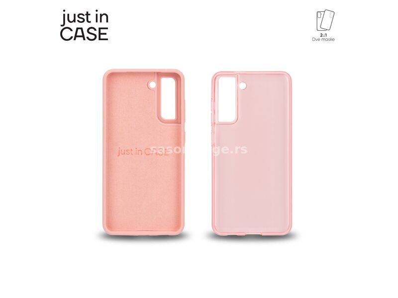 JUST IN CASE 2u1 Extra case MIX paket pink za S21FE