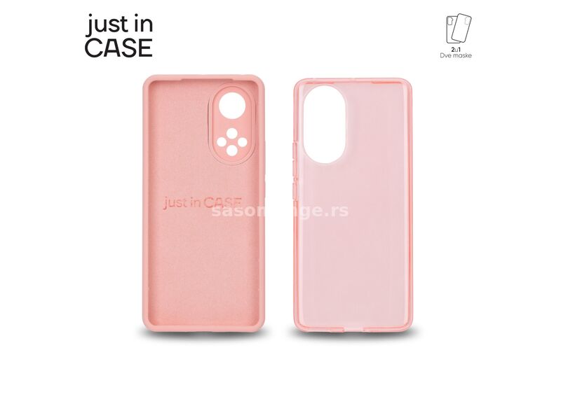 JUST IN CASE Maska 2u1 Extra case MIX za Honor 50/ roze