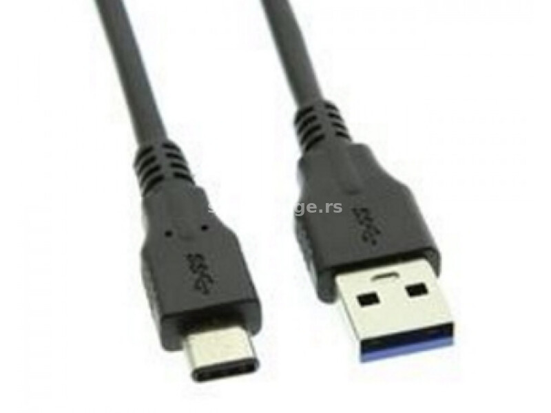 E-GREEN Kabl USB 3.0 A - USB tip C 3.1 MM 1M crni