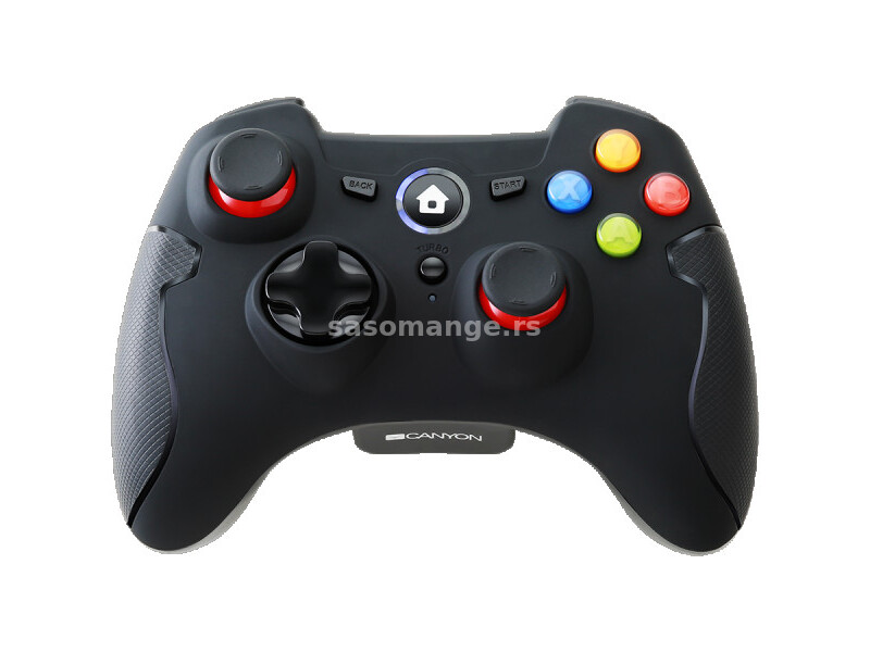 2.4G Wireless Controller with Dual Motor, Rubber coating, 2PCS AA Alkaline battery ,support...