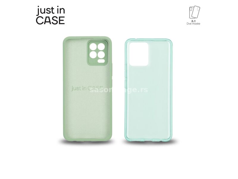 JUST IN CASE Maska 2u1 Extra case MIX za Realme 8/ zelena