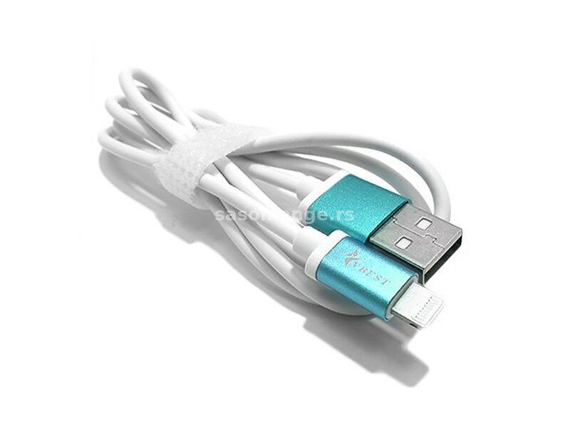 USB data kabal VBEST lightning belo-crveni