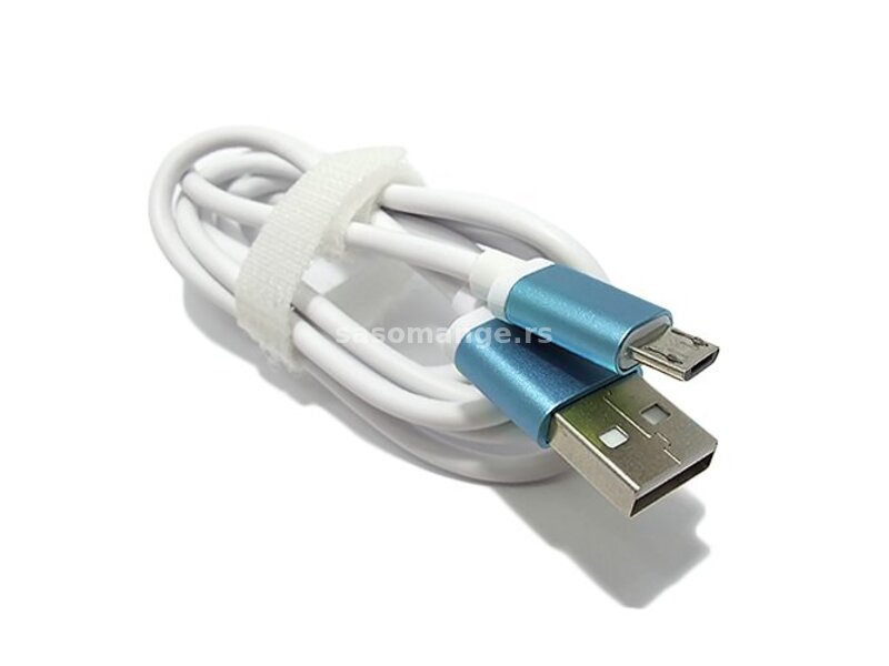 USB data kabal VBEST micro belo-plavi