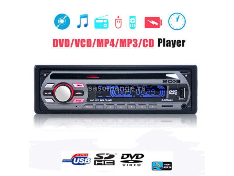 Soni DVD/SD/USB/MP3/ Player 460UB