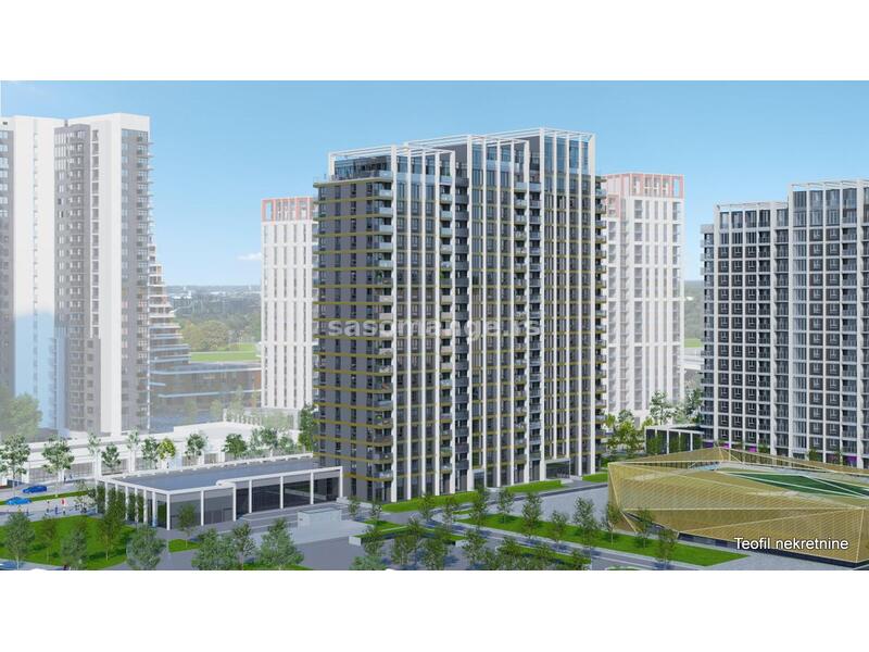 SAVSKI VENAC ,BEOGRAD NA VODI ,80m2 , (T) ,325000e