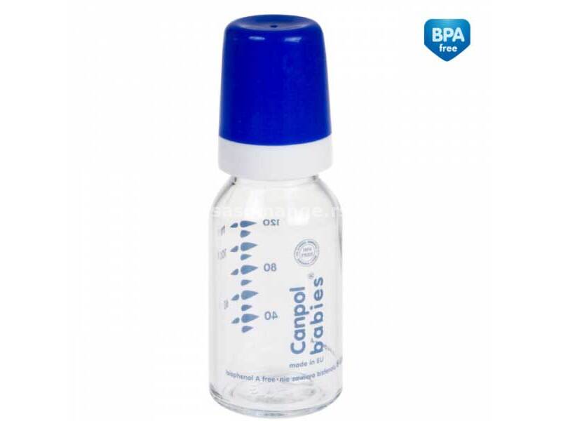 Canpol Klasična staklena bebi flašica 120 ml 42/102