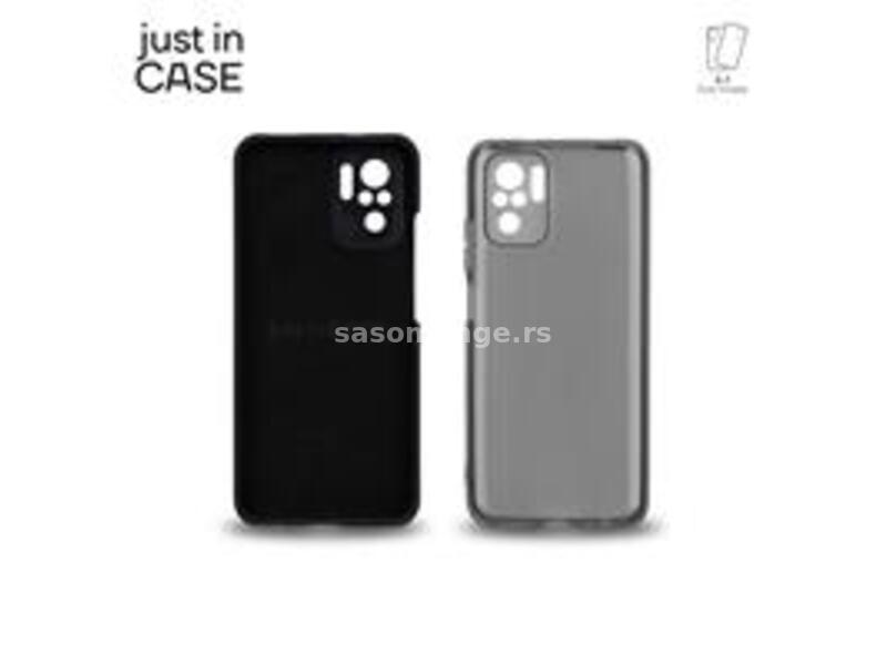 2u1 Extra case MIX paket CRNI za Redmi Note 10s