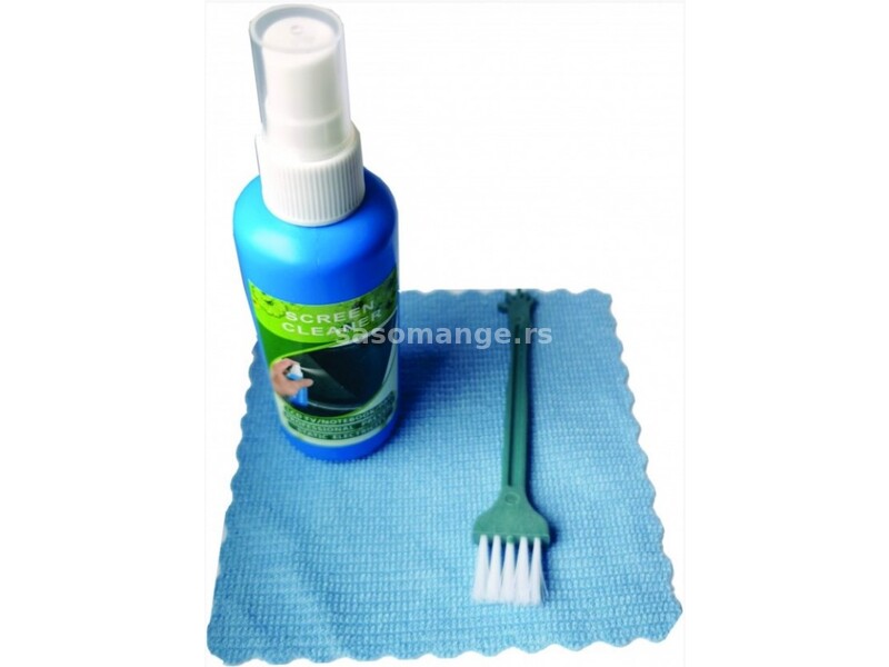 CK-LCD-005 * Gembird Cleaning set 3 in 1, fluid 100ml + brush + towel, set za ciscenje(99)