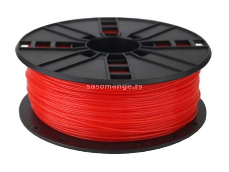 GEMBIRD Filament PLA za 3D štampač 1.75mm kotur 1KG Fluorescent Crveni (3DP-PLA1.75-01-FR)