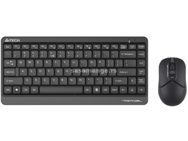 A4-FG1112 A4Tech Fstyler Bezicna tastatura YU-LAYOUT + bezicni mis USB, Grey