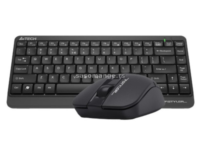 A4-FG1112 A4Tech Fstyler Bezicna tastatura YU-LAYOUT + bezicni mis USB, Grey