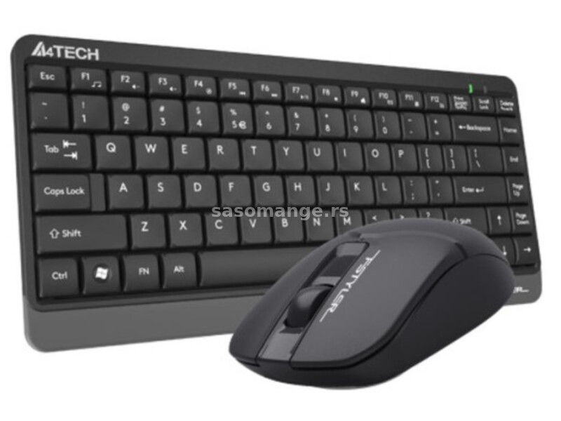 A4-FG1112 A4Tech Fstyler Bezicna tastatura YU-LAYOUT + bezicni mis USB, Grey